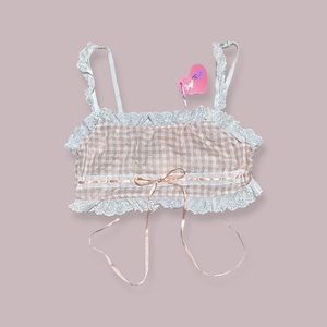 COTTAGECORE GINGHAM TANK